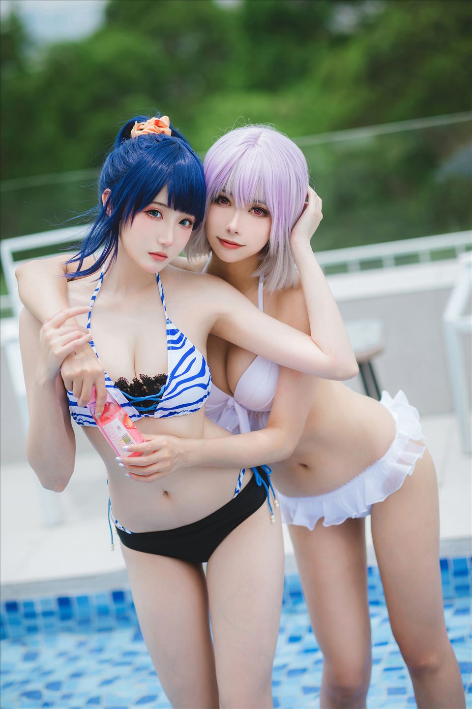 ネット上の人気者#Momoko葵葵 &瓜希ちゃん-宝多六花新条茜水着 ネット上の人気者-第50张