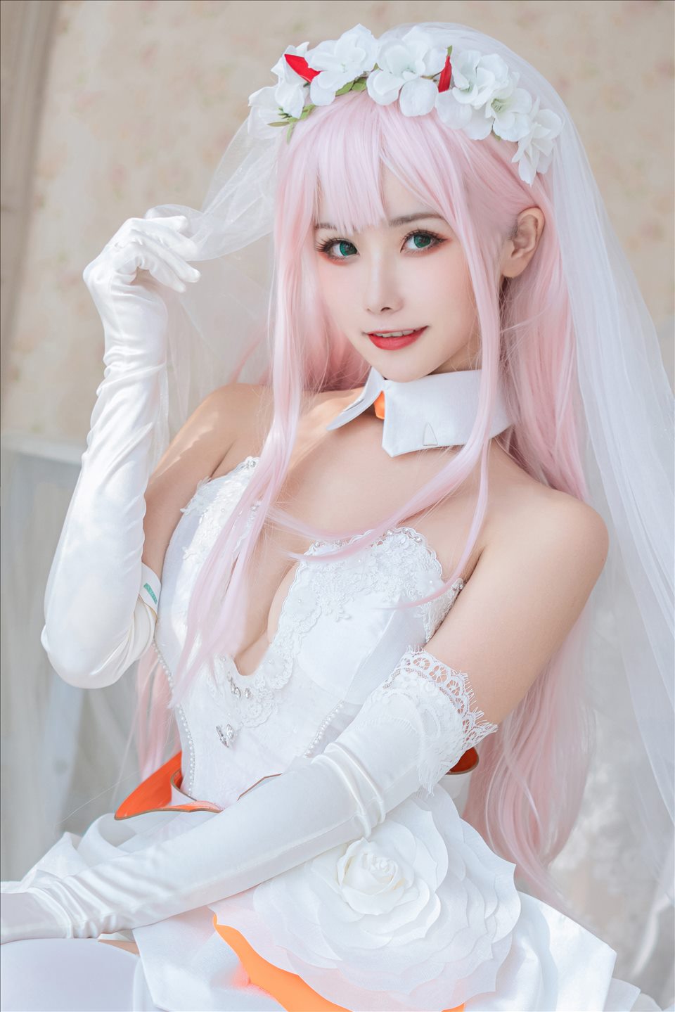ネット上の人気者#Momoko葵葵 DARLING in the FRANXX 02水着バニー&花嫁 ネット上の人気者-第4张